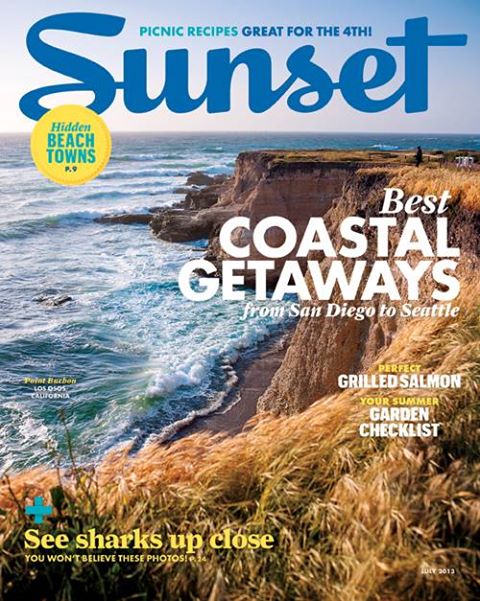 sunset magazine issue july lightly treading
