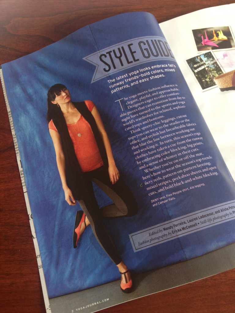 Yoga Journal September Fashion Guide 2013 issue 258