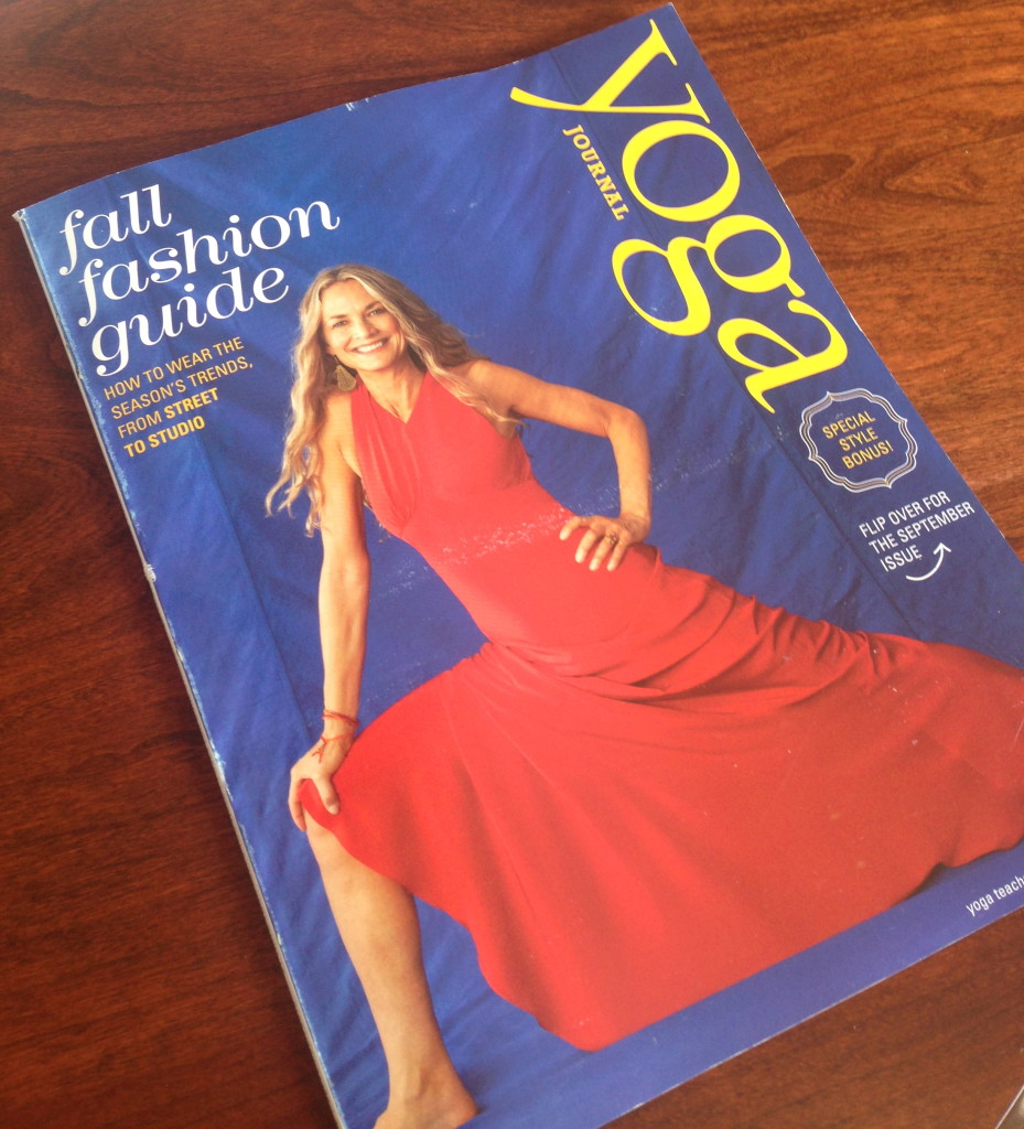 Yoga Journal September Fashion Guide 2013 issue 258 cover