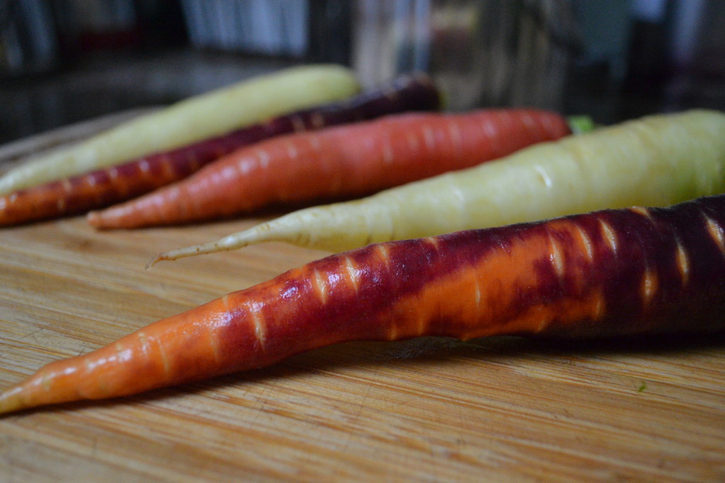 Rainbow carrots 1