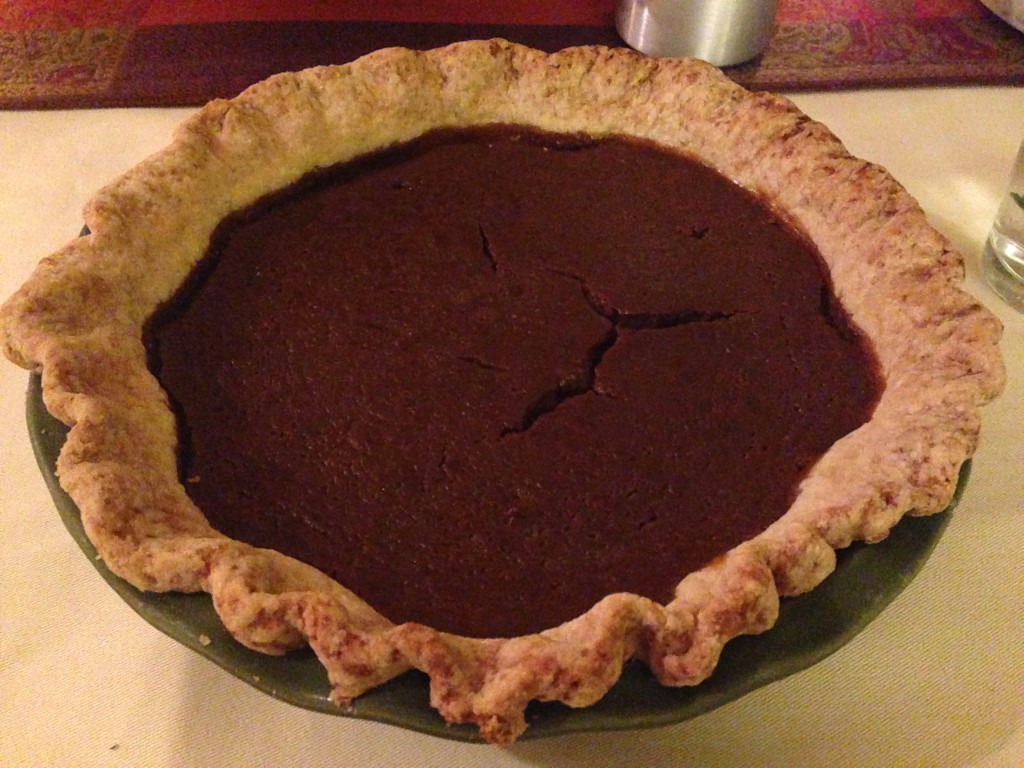 Thanksgiving pumpkin pie