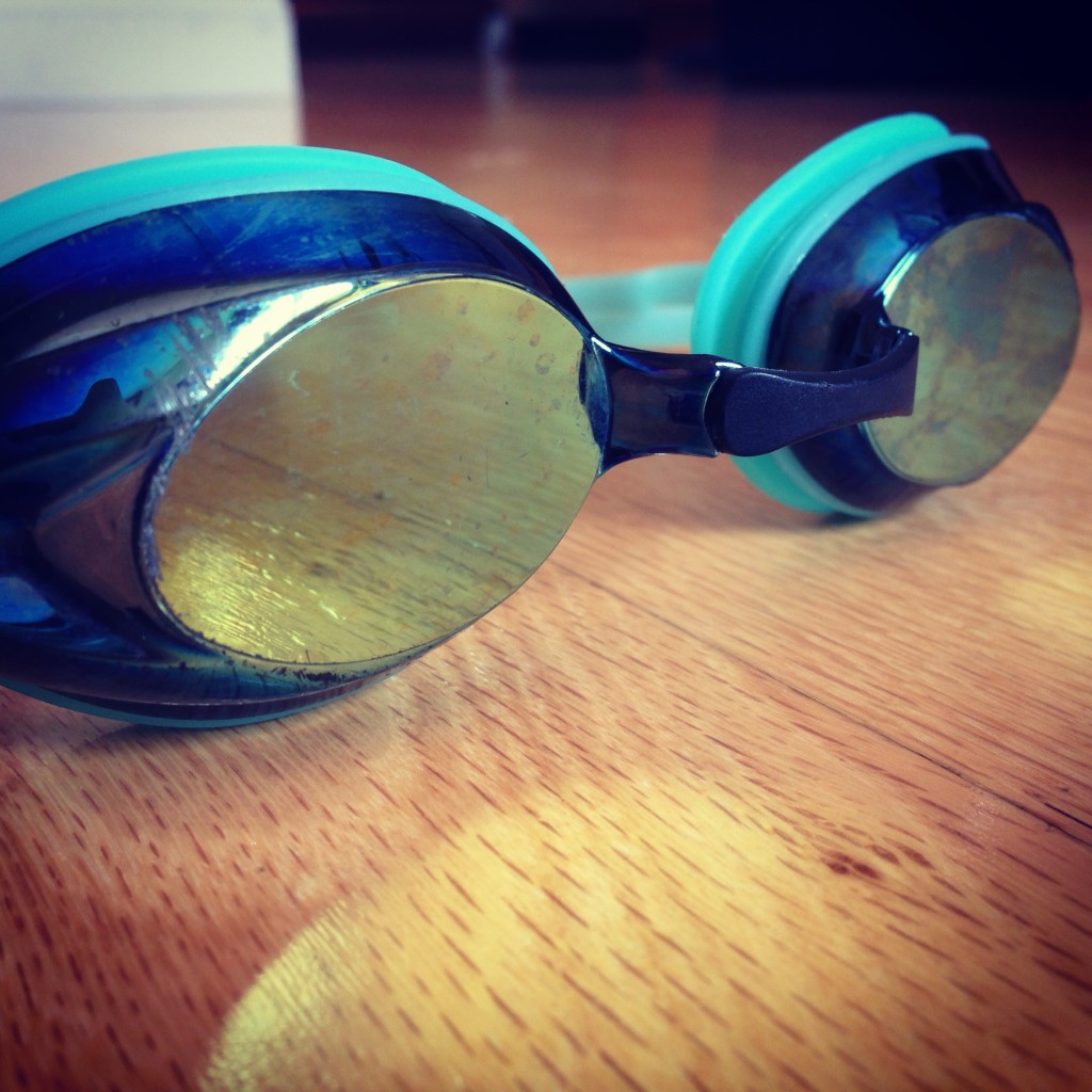 swimming speedo women's vanquisher racing goggles treading lightly