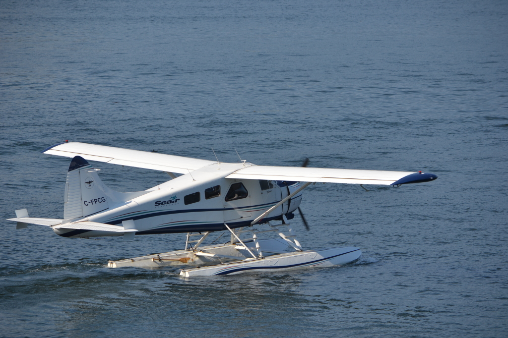 Sea plane taking off in Vancouver