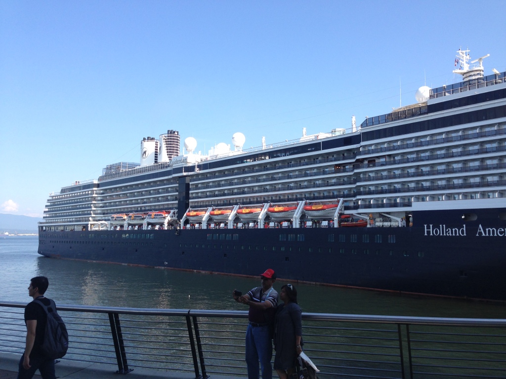 Cruise ship in Vancouver's port