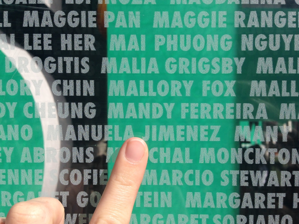 Nike Women's 2014 San Francisco Half Marathon Name Wall