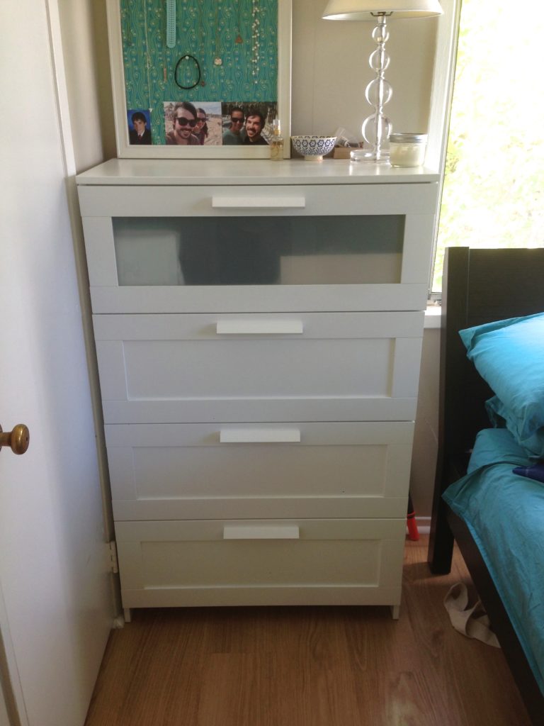 small space clothing storage dresser organization