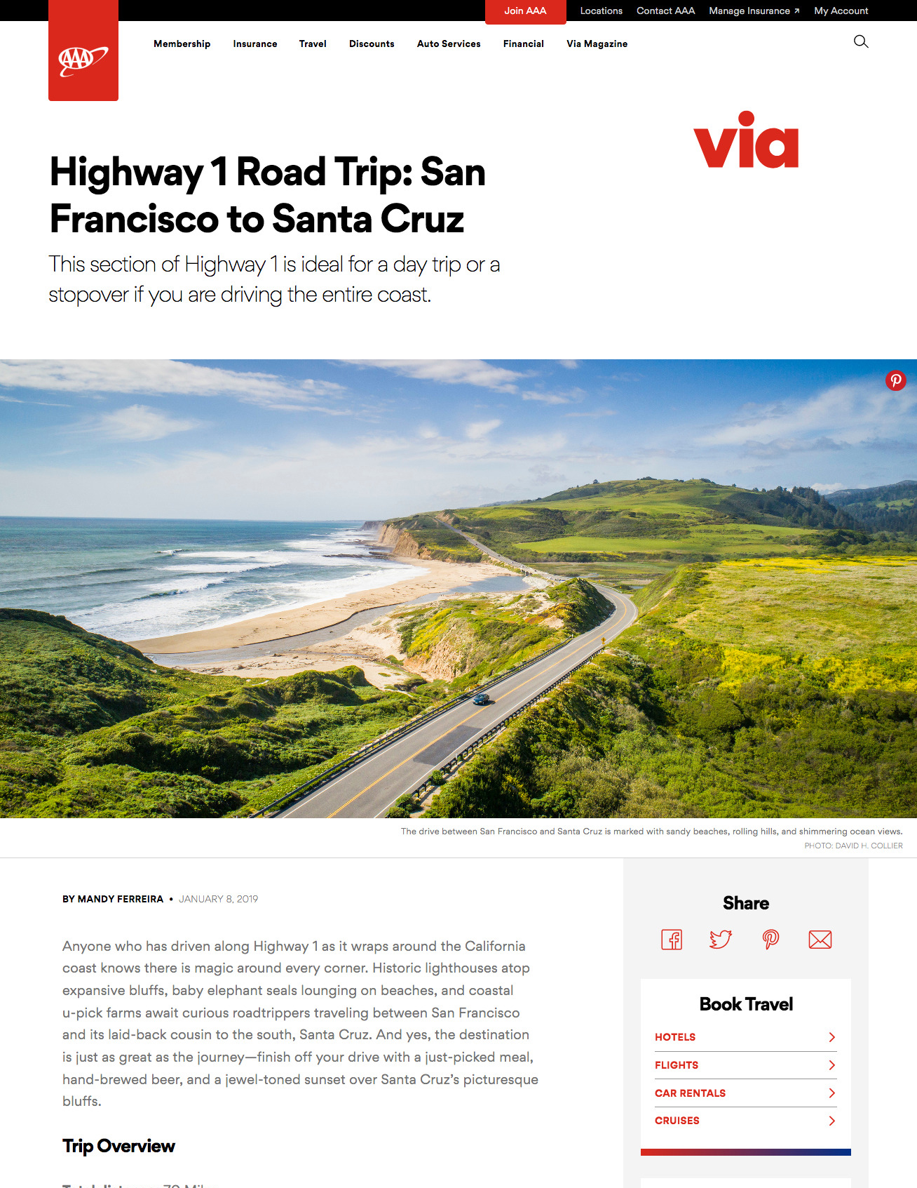 Highway 1 Road Trip: San Francisco to Santa Cruz, Mandy Ferreira for Via